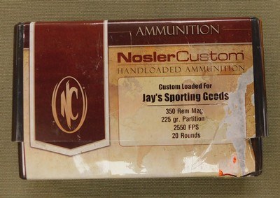 Nosler ammo 350 rem mag