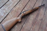 SAVAGE MODEL 340 30-30 WITH NICE FACTORY CHECKERED AMERICAN WALNUT STOCK, VG COND. - 1 of 7