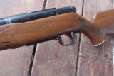 SAVAGE MODEL 340 30-30 WITH NICE FACTORY CHECKERED AMERICAN WALNUT STOCK, VG COND. - 4 of 7
