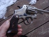 Smith & Wesson Model 22-4 Scarce Nickel N Frame 45 ACP Beauty Known For Accuracy - 2 of 8
