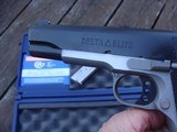 Colt Delta Elite 10 mm As New In Box W All Papers Not a Mark On it Best Buy On Site - 3 of 9