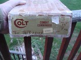Colt Series 70 9mm Combat Commander E. Nickel Near New In Box 1974 - 3 of 9