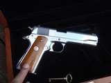 Colt 1911 Silver Star 1985 Bright Stainless 45 Rare Only 1000 made Bargain Price - 3 of 19