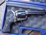 Colt Single Action Army AS NEW IN BOX UNFIRED 357 5 1/2" STUNNING CASE COLOR BARGAIN PRICE - 1 of 14