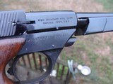 High Standard Olympic 22 Short with barrel weights and muzzle weight somewhat rare and hard to find in 22 short - 3 of 12
