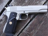 Colt 1911 Govt MK1V Series 70 E Nickel Beauty 1981 Date Of Manufacture - 1 of 9