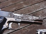 Matched Pair Fully Engraved 1911's Consecutively Numbered Must See With Rhinestones !!!! - 11 of 18