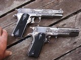 Matched Pair Fully Engraved 1911's Consecutively Numbered Must See With Rhinestones !!!! - 17 of 18