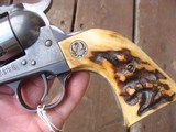 Ruger Single Six Vintage Probably 1954 Flat Gate With Real Ruger Stag Grips - 7 of 9