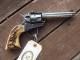 Ruger Single Six Vintage Probably 1954 Flat Gate With Real Ruger Stag Grips - 2 of 9