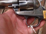 Ruger Single Six Vintage Probably 1954 Flat Gate With Real Ruger Stag Grips - 8 of 9