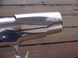 Colt Combat Commander Series 80 Bright Stainless Engraved Beauty !!!!!! - 3 of 7