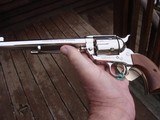 Colt SAA Nickel Vintage New In Box 7 1/2 44 Special ABSOLUTELY BEAUTIFUL GUN UNFIRED UNTURNED - 3 of 20