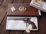 Colt SAA Nickel Vintage New In Box 7 1/2 44 Special ABSOLUTELY BEAUTIFUL GUN UNFIRED UNTURNED - 1 of 20