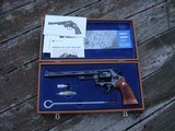 SMITH & WESSON MODEL 57 41 MAGNUM NO DASH. AS NEW IN PRESENTATION CASE WITH ALL PAPERS AND CLEANING TOOLS UNFIRED RARELY FOUND - 1 of 16
