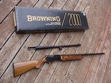 Browning 2000 2 barrel set with factory slug barrel In Box With Manual Rare Find Near New 12 ga. - 1 of 14
