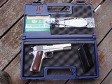 Colt Series 70 Stainless New Model In Box As New With All Papers and 3 Mags - 1 of 9