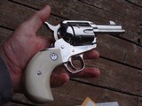 Ruger Vaquero 3 3/4" Bright Stainless Birdhead Near New In Box 45 LC - 3 of 6