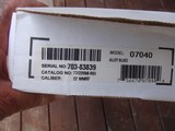 Ruger 77/22 Mag Mannlicher New In Box Walnut Blue No Longer Produced In Walnut Mannlicher Blue - 8 of 10