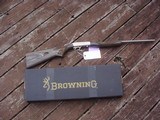 Browning 22 Auto Stainless Laminate with Octagon Barrel New Cond With Box And Papers 2010 Shot Show Special Take Down - 1 of 20