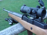 Ruger Mini 14 Modern Production with bipod and adjustable pad and cheekpiece - 2 of 12