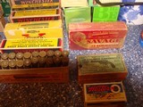 Vintage Ammo Misc. 303 Savage, 219 Zipper, 22 Hi Power 38/55, 225 Winchester 348, 33 winchester...others - 18 of 20
