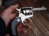 Ruger New Model Single Six 32Bright StainlessBirds Head In Box With Papers Ex Cond. Similar To Vaquero - 1 of 9
