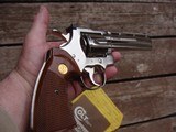 Colt Python 1981 Bright Nickel Stunning Near New With Papers This Gun Is Spectacular - 4 of 14