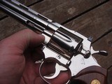 Colt Python 1981 Bright Nickel Stunning Near New With Papers This Gun Is Spectacular - 5 of 14