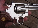 Colt Python 1981 Bright Nickel Stunning Near New With Papers This Gun Is Spectacular - 6 of 14