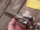 Colt Python 1981 Bright Nickel Stunning Near New With Papers This Gun Is Spectacular - 11 of 14