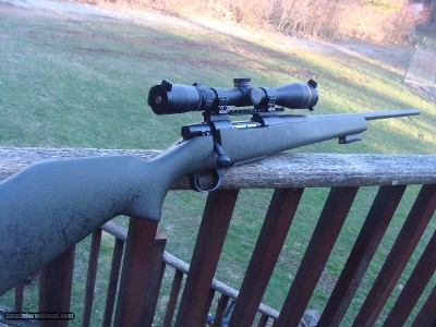 Weatherby Vanguard Sub MOA with Higher Grade Synthetic Stock 243 New Condition Decelerator Pad 24" Brl. Great For Long Range Varmints or Deer