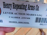 Henry Mares Leg Like Winchester Trapper Saddle Ring Big Loop 22 Magnum New In Box With Tag and All Papers - 13 of 13