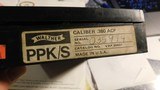 Walther PPK/S NEW OLD STOCK VINTAGE MID 90'S OR EARLIER WITH ALL PAPERS, TARGET, TOOLS AND BOX BLUE