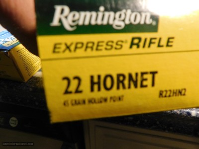 22 Hornet Ammo
2 boxes and one partial with brass