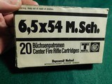 RWS 6.5 x 54 Mannlicher Sch 159 Gr Full Box Collect or Hunt - 1 of 1