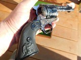 Colt Single Action Army 1979 Factory Engraved In Presentation Case Unfired MagnificentUnfired Vintage Beauty - 3 of 16