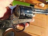 Colt Single Action Army 1979 Factory Engraved In Presentation Case Unfired MagnificentUnfired Vintage Beauty - 2 of 16
