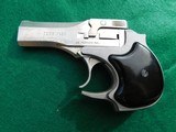 High Standard 22 Magnum 2 shot Stainless Derringer. Bargain Banger You Can Carry In Any Pocket - 2 of 4