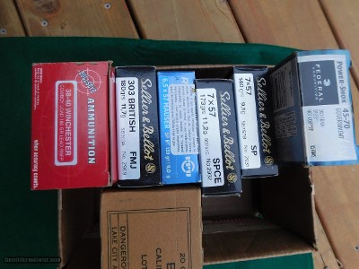 7x57
45-70
6.5 x 57 Mauser 38-40 and 303 Brittish
and 416 Rigby