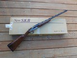 SKB 485 28 Ga Double In Box AS NEW Test Fired Only St Stock VR Fully Engraved Side Plates Semi Beavertail Beauty - 3 of 18