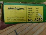 Remington 870 20 ga Vent Rib Barrel
26