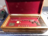 Colt Ned Buntline SAA 60's or 70's NIB Nickle 45 LC 1 of 3000 In Factory Presentation Case With All Acc's Stunning Beauty - 7 of 12
