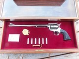 Colt Ned Buntline SAA 60's or 70's NIB Nickle 45 LC 1 of 3000 In Factory Presentation Case With All Acc's Stunning Beauty