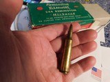Remington 244 Several Boxes Vintage Red and Green Rem Boxes Ammo and boxes are excellent - 3 of 4