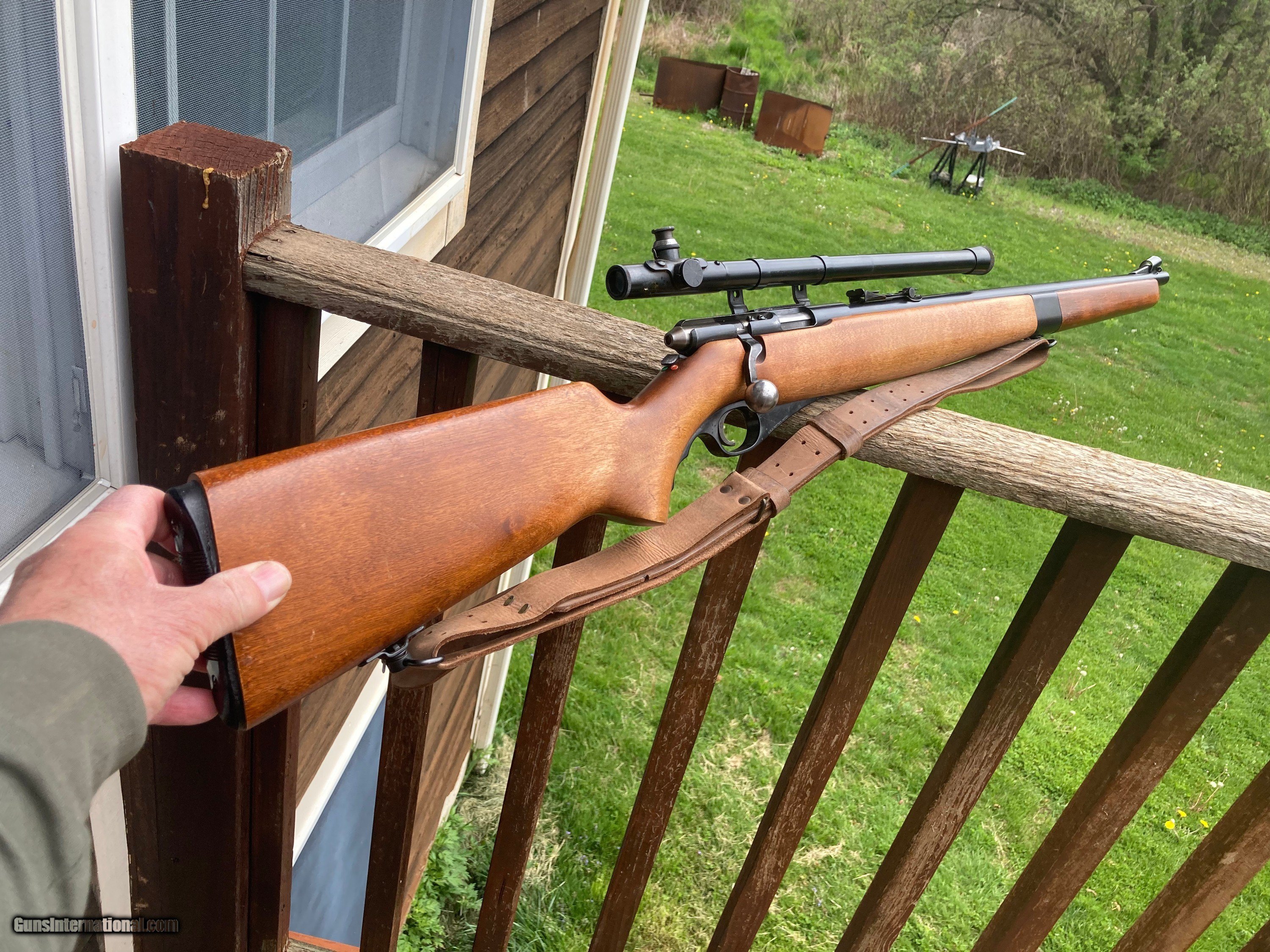 Mossberg 46M (a) Mannlicher 22 with Mossberg Scope and Mount Ex ...