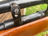 Mossberg 46M (a) Mannlicher 22 with Mossberg Scope and Mount Ex Condition. Known for exceptional accuracyCollector Cond. - 8 of 11