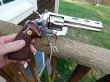Colt Python 1977 BRILLIANT NICKEL BEAUTY ...WOW - 1 of 11