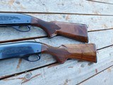 Remington 1100 Skeet T Tournament Skeet Pair 20 and 12 ga Spectaculair Wood - 16 of 19