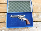 Colt SAA 9mm VERY RARE
Nickel Factory A Engraved 1990 NEW UNTURNED IN FACTORY CUSTOM SHOP BOX - 1 of 13